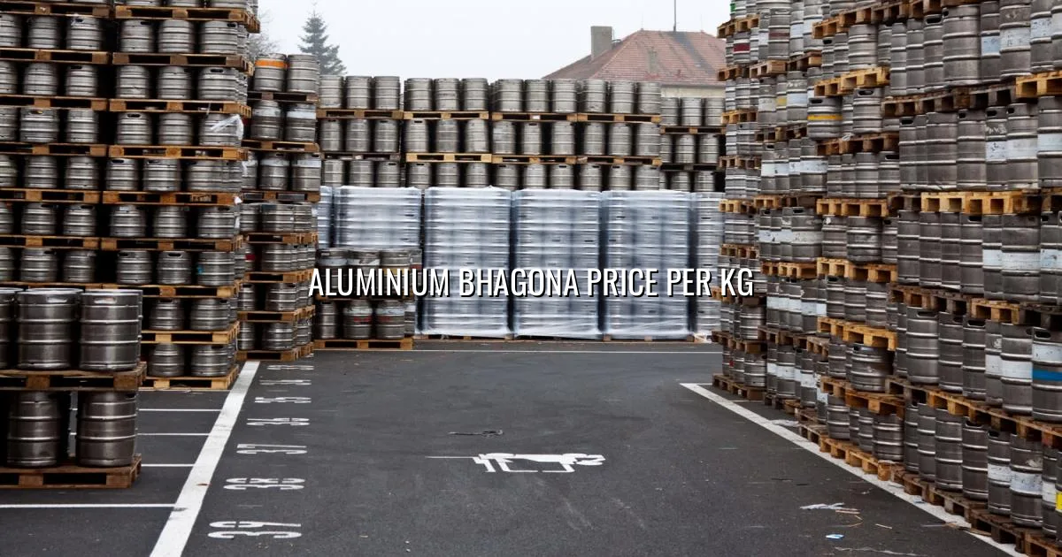 Aluminium bhagona price per kg in India — live aluminium rate and MCX trend