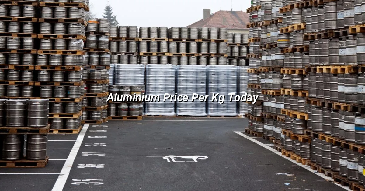 Aluminium price per kg today in India — live MCX and LME rate