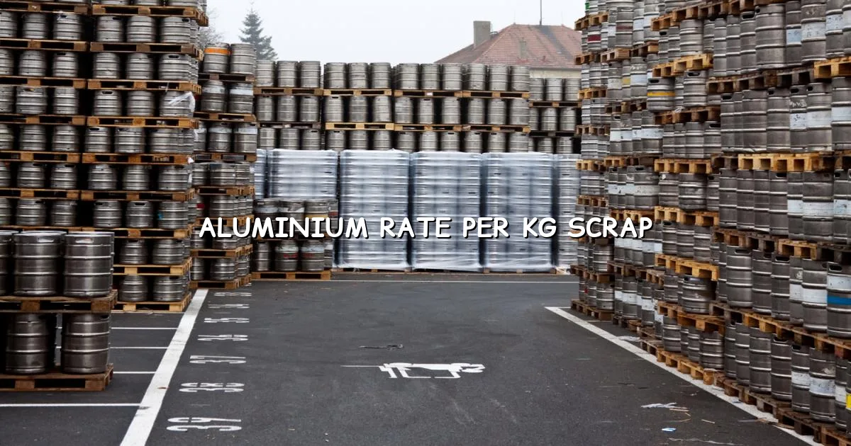 Aluminium rate per kg scrap in India today — live scrap market rate