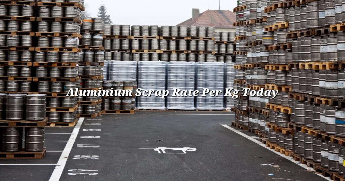 Aluminium scrap rate per kg today in India — live market price