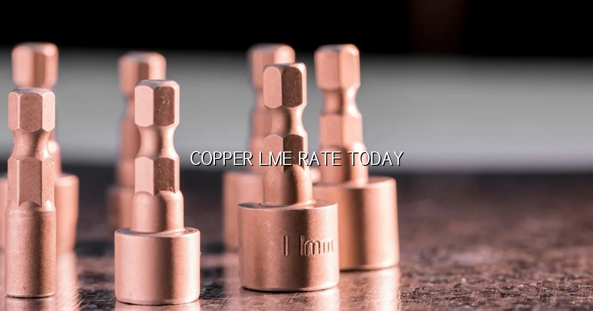 Copper LME rate today in India shown with copper coils and market pricing context
