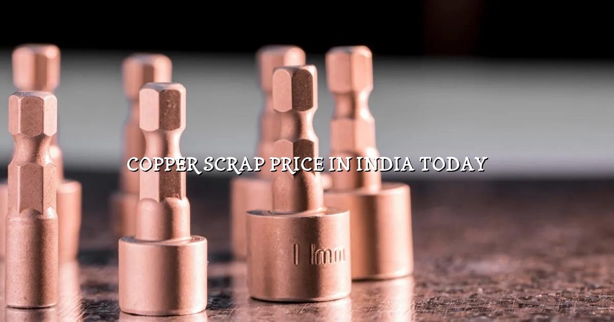 Copper scrap price in India today — scrap wire, cathode and market rate