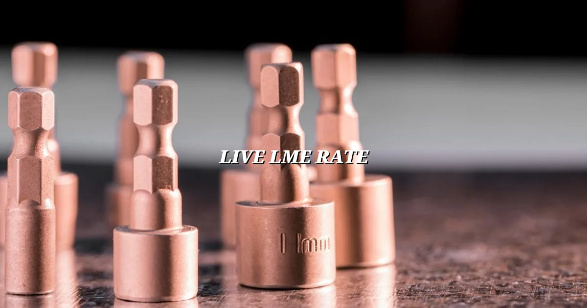 Live LME rate for copper in India per gram and per kg