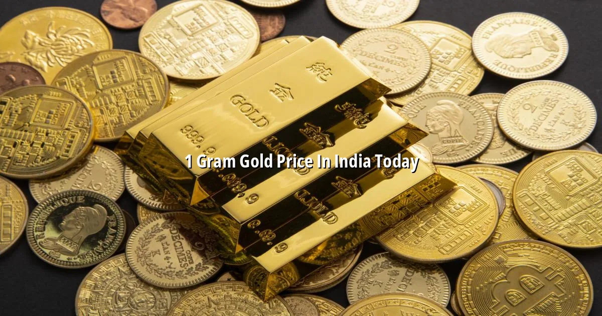 1 gram gold price in India today with live 24K, 22K and 18K rates