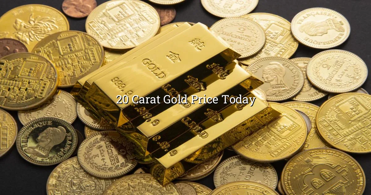 20 carat gold price today in India per gram with live market context