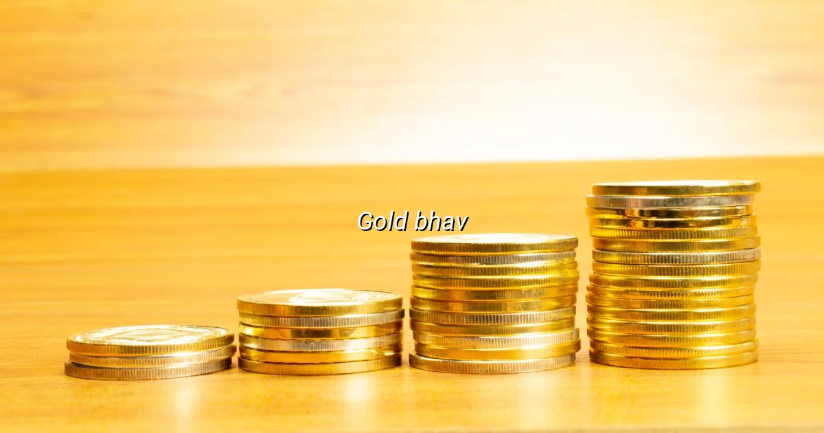 Gold bhav today in India per gram with live 24K and 22K rates