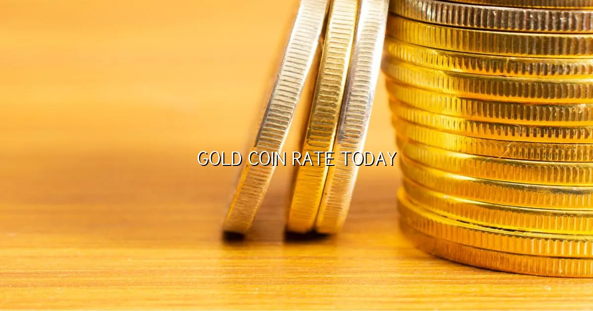 Gold coin rate today in India per gram with live 24K pricing