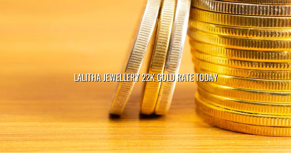 Lalitha Jewellery 22K gold rate today in India per gram