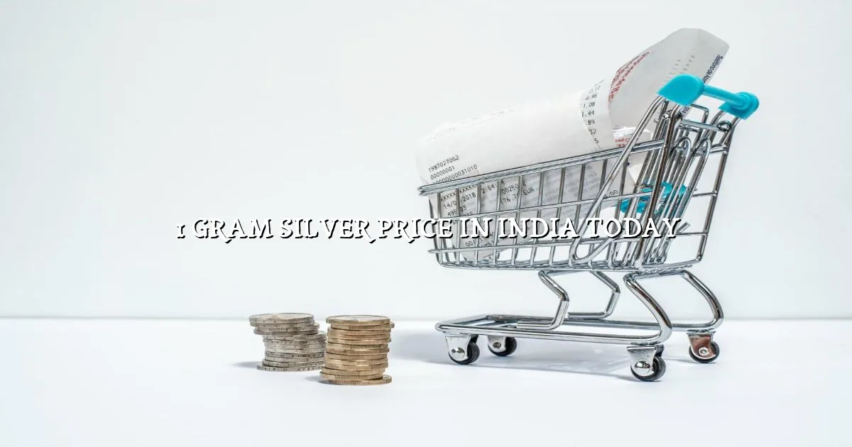 1 gram silver price in India today with live market rate