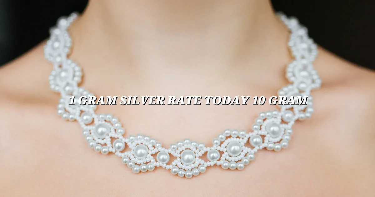 1 gram silver rate today 10 gram in India with live silver price