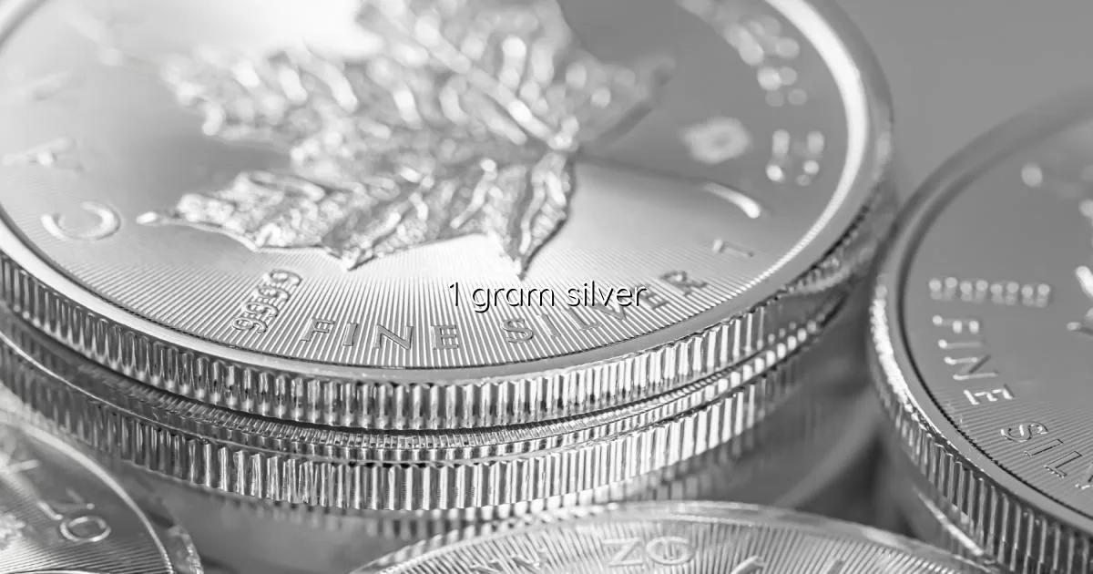 1 gram silver rate in India with coins and bars beside live price data