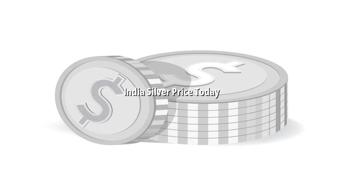 India silver price today shown with silver bars and coin market context