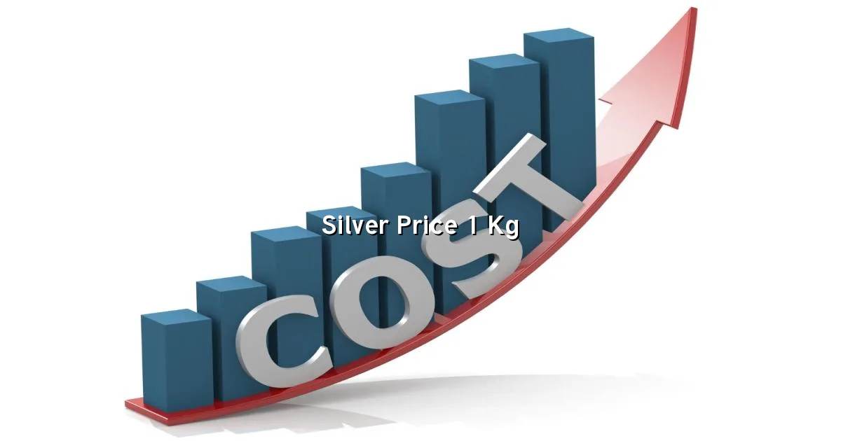 Silver price 1 kg in India shown with bullion bars and live market context