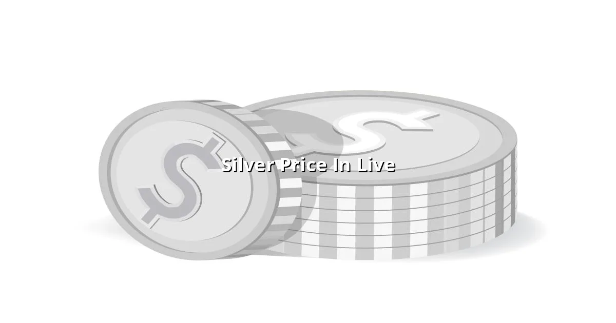 Silver price in live today in India per gram