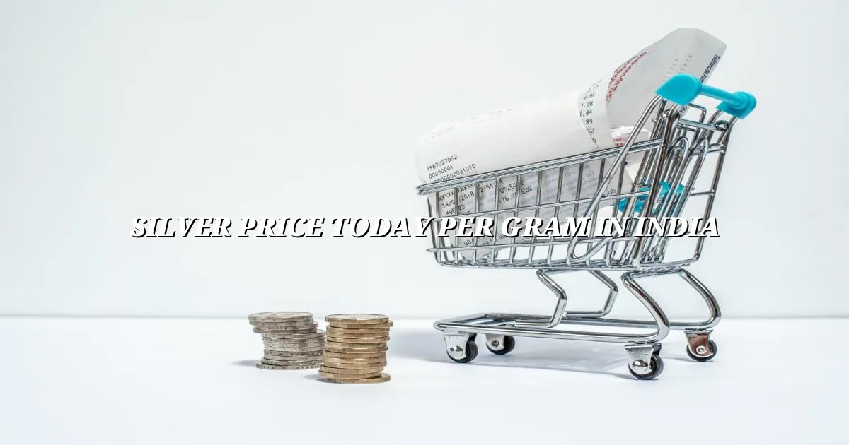 Silver price today per gram in India with live chandi rate context