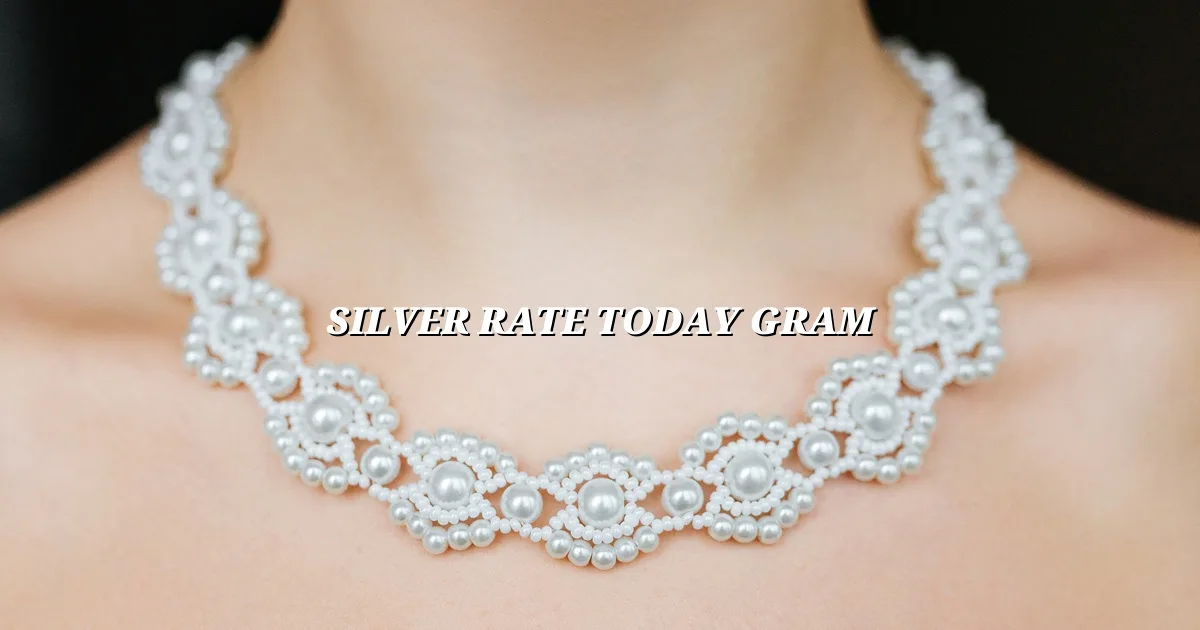 Silver rate today gram in India with live per gram price and market trend