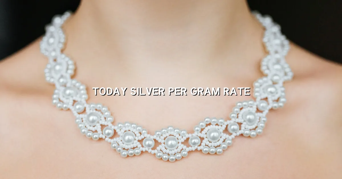 Today silver per gram rate in India shown with silver bars and coins