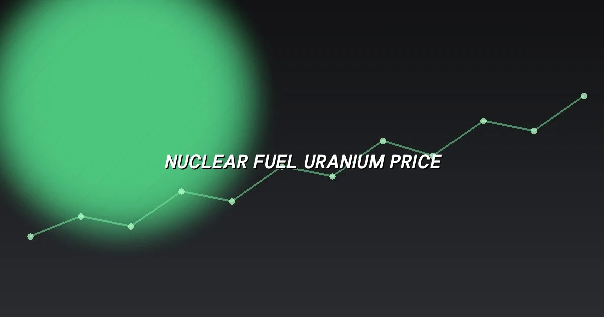 Nuclear fuel uranium price — the fuel cycle cost stack anchored by feed