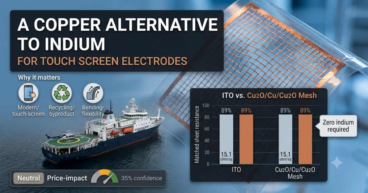 Touch Screens Run on Indium. Researchers Have Tested a Copper-Based Alternative