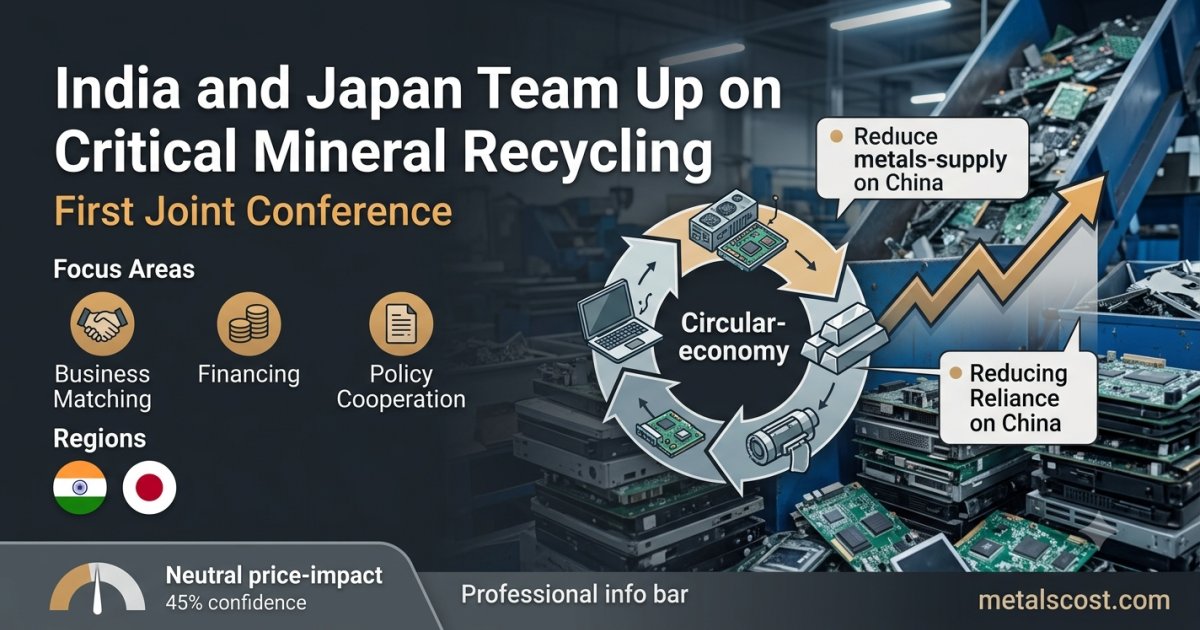 India and Japan Hold Their First Joint Event on Recycling Critical Minerals to Cut Reliance on China