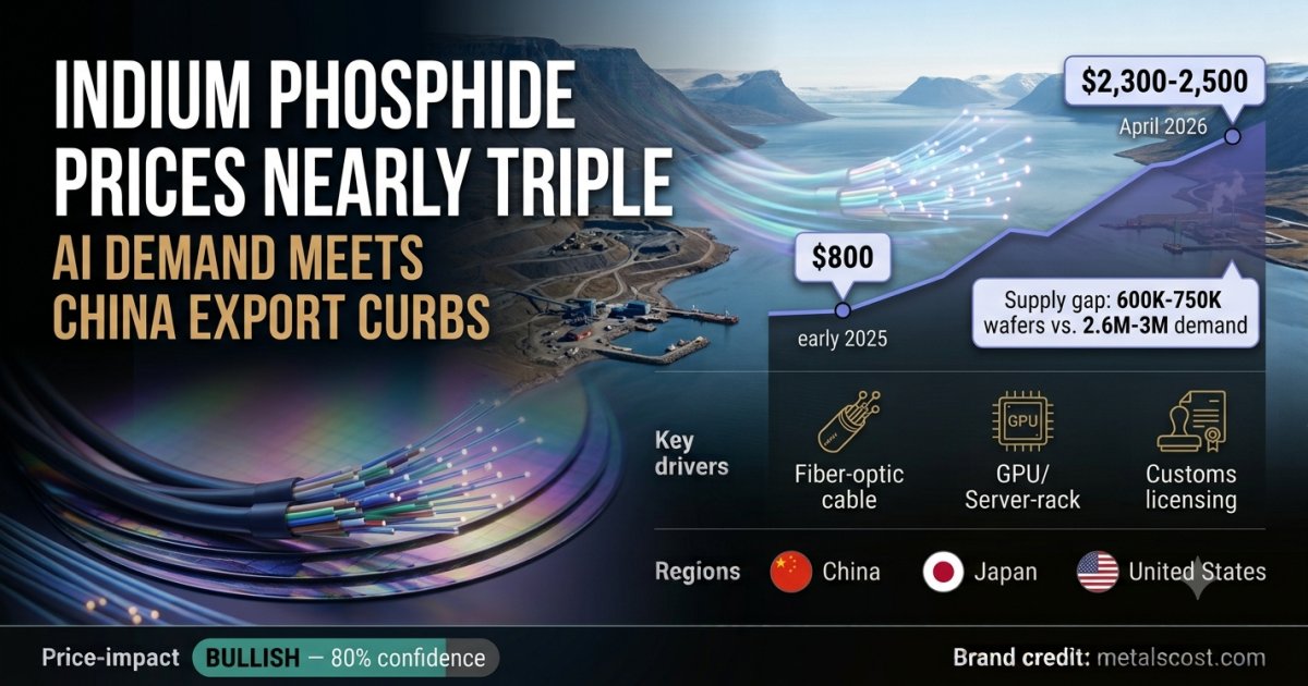 Indium Phosphide Prices Have Nearly Tripled as AI Chip Demand Collides With a China Export Clampdown