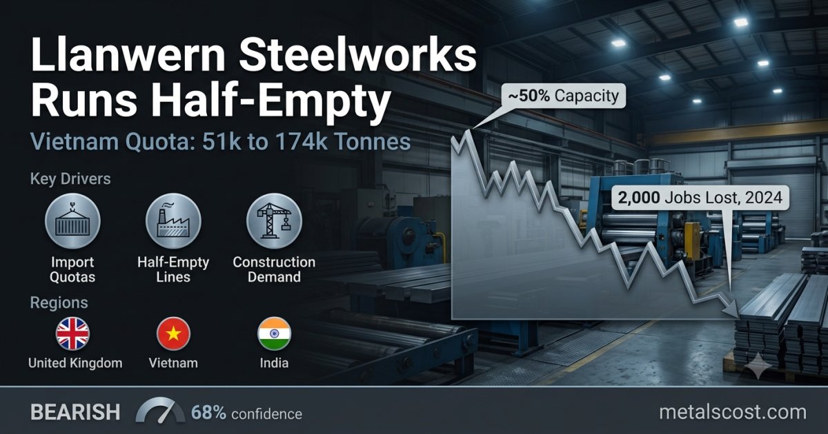 A Welsh Steel Plant Is Running Half-Empty After Britain Tripled Vietnam's Duty-Free Import Quota