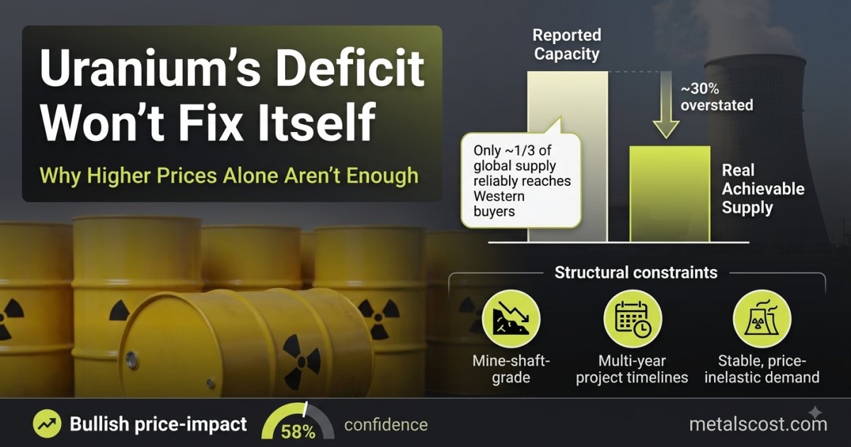 Why Higher Uranium Prices Alone Won't Fix the Coming Supply Deficit